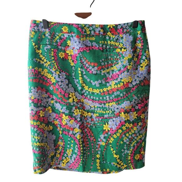 Talbots Floral Pencil Skirt Size 8P NWOT - Picture 4 of 7